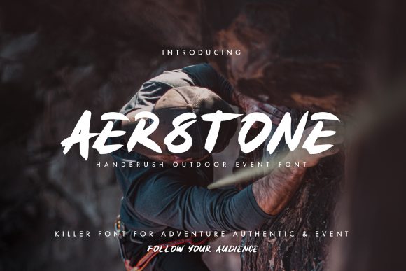 Aerstone: A Handbrush Display Font for Web Design