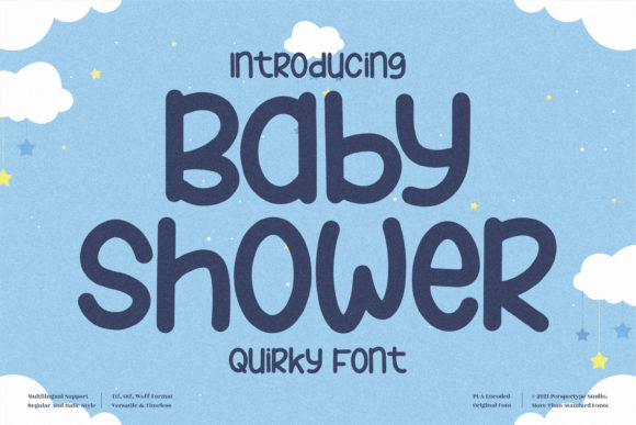 Baby Shower Font for Creative Projects