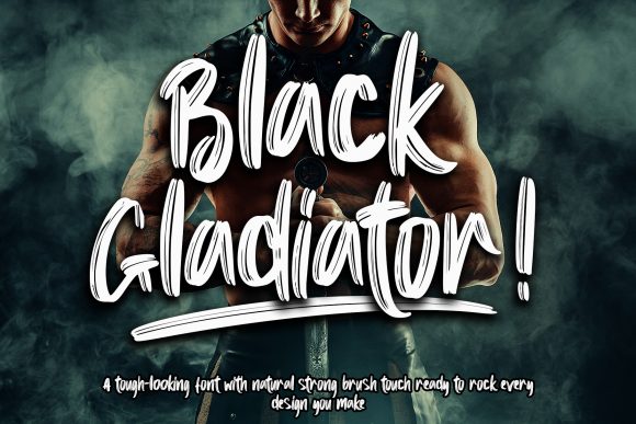 Black Gladiator: A Bold Display Font for Makers