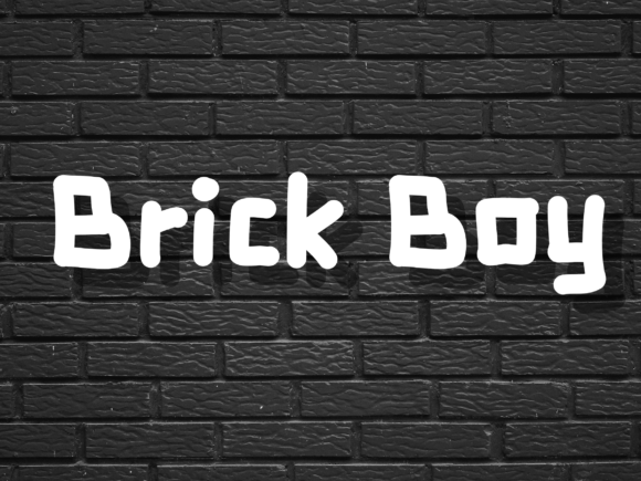 Brick Boy Font: Bold and Digital