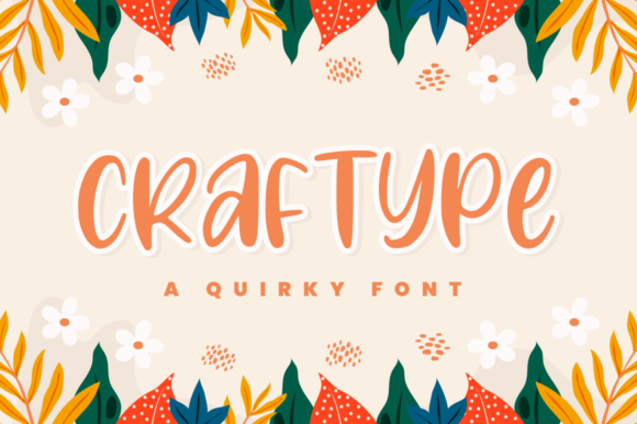 Craftype: A Playful Display Font for Creative Branding