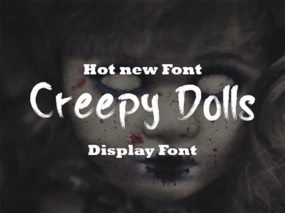 Creepy Dolls Font for Spooky Design