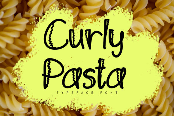 Curly Pasta Font for Business Branding