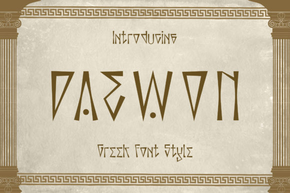 Daewon: A Greek-Styled Display Font