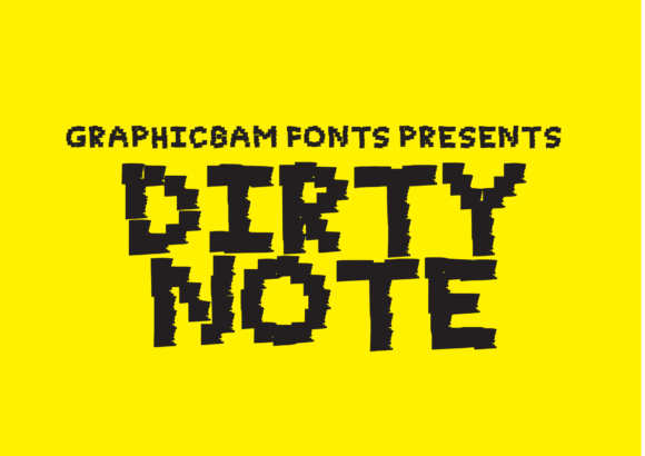 Dirty Note Font for Bold Branding
