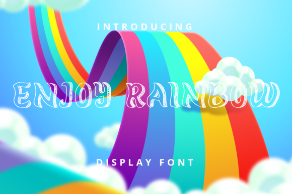 Enjoy Rainbow Font for Creative Projects