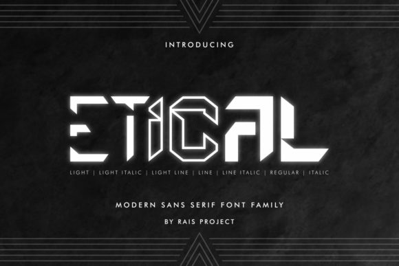 Etical: A Bold Typeface for Futuristic Web Design