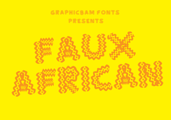 Faux African Font