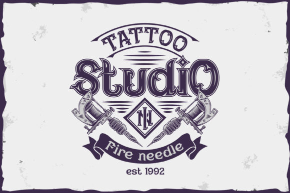 Fire Needle Font for Creative Projects
