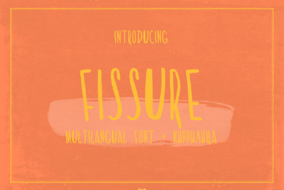 Fissure Font for Editorial Design