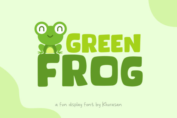 Green Frog Font for Business Branding