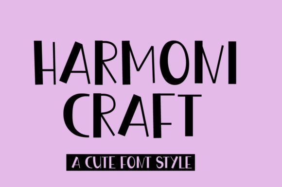 Harmony Craft Font for Web Design