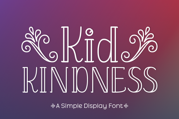 Kid Kindness: A Distinct Display Font for Playful Web Design
