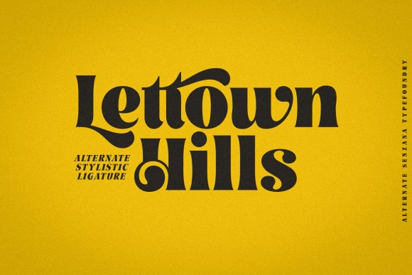 Lettown Hills: The Bold Display Font for Modern Makers