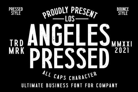 Los Angeles Press Font