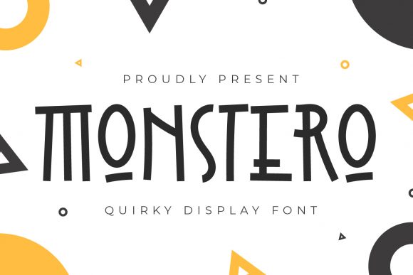 Monstero: A Quirky Display Font for Modern Branding