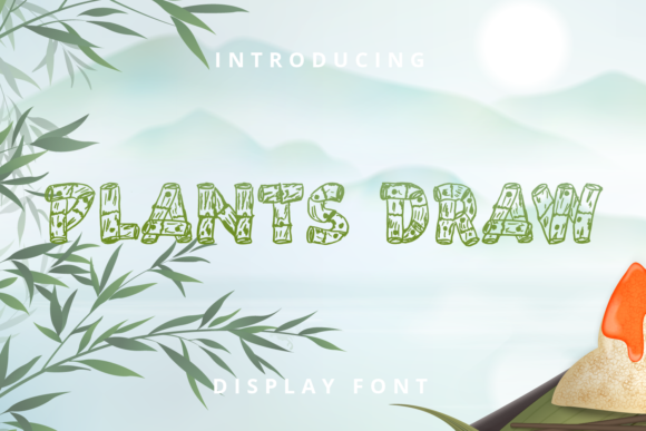 Plants Draw Font for Creative Makers