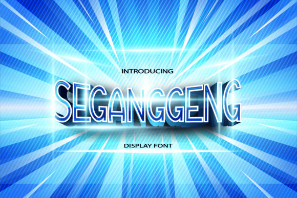 Seganggeng: A Display Font for Creative Expression