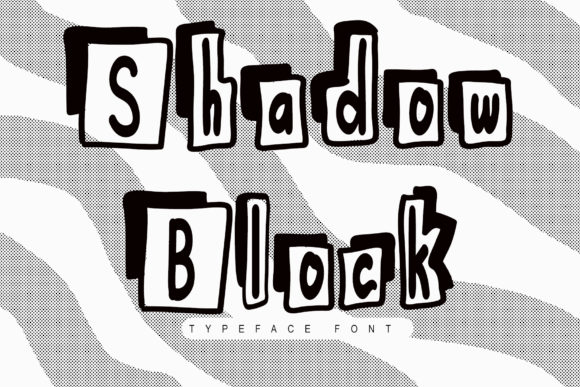 Shadow Block Font for Web Design