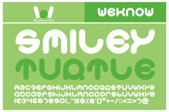 Smiley Turtle Font: A Cool Techno Typeface for Brands