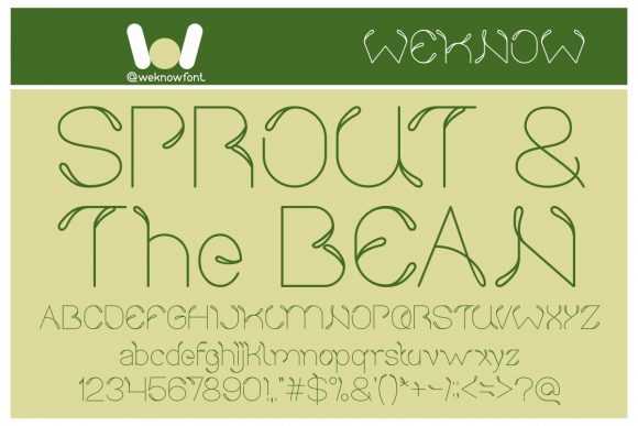 Sprout and the Bean: A Thin Display Font for Modern Web Design