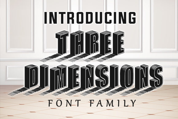 Three Dimensions: A Bold Display Font for Editorial Impact