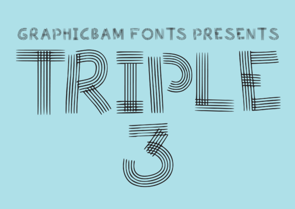 Triple 3 Font for Web Design