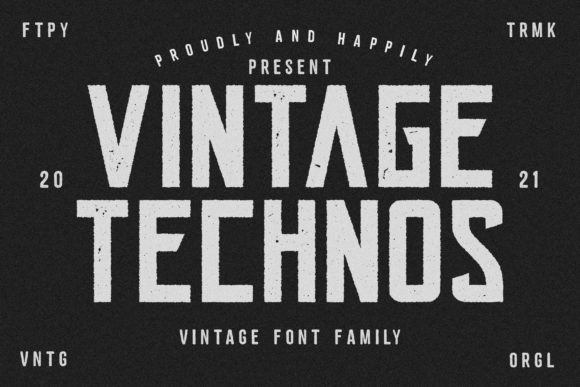 Vintage Technos Font for Web Design