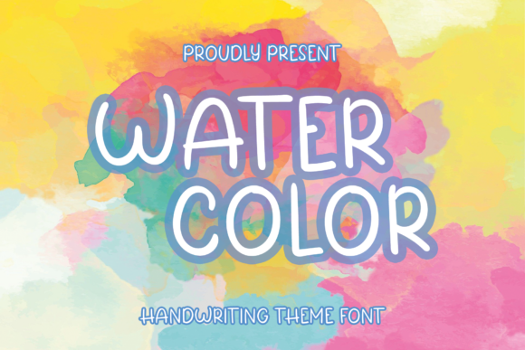 Water Color Font for Creative Projects